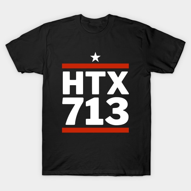 HTX 713 Houston Texas H-Town T-Shirt by zap
